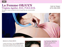 Tablet Screenshot of lafemmeobgyn.com